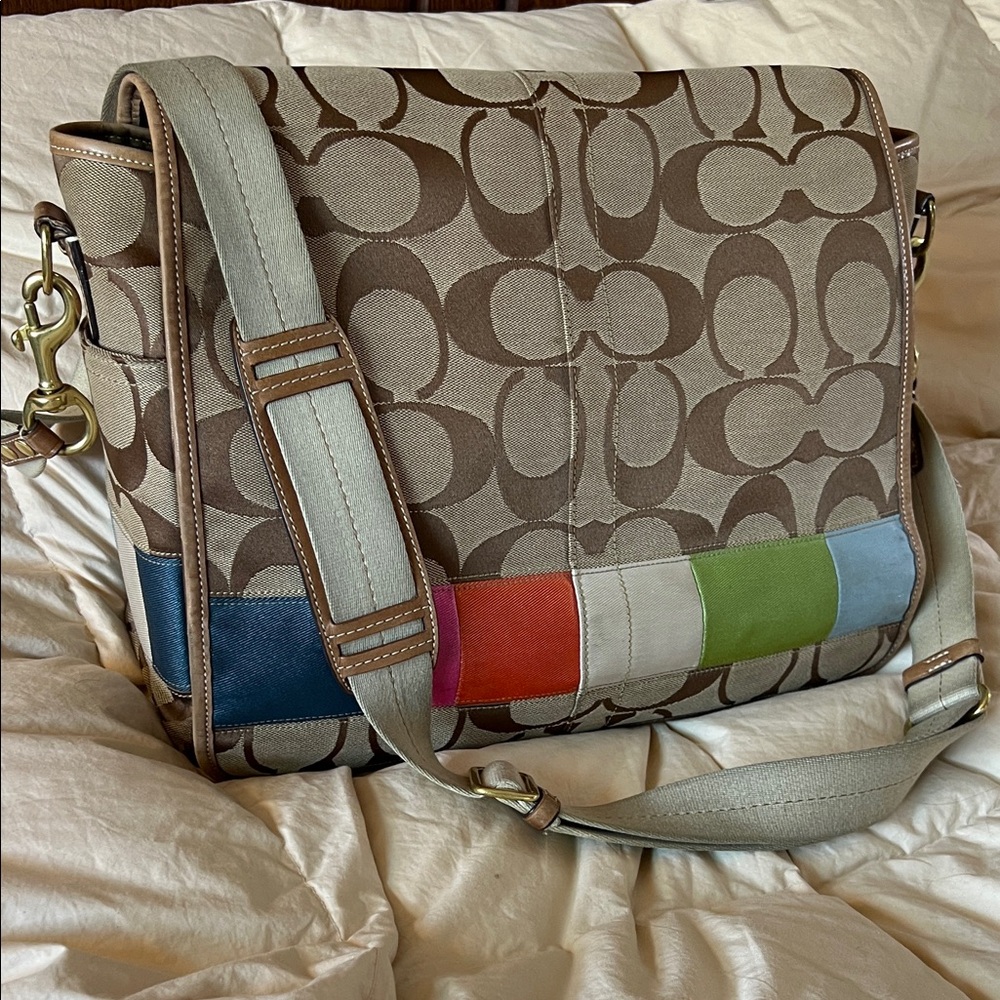 Vintage Coach Legacy Large Laptop Case Bag